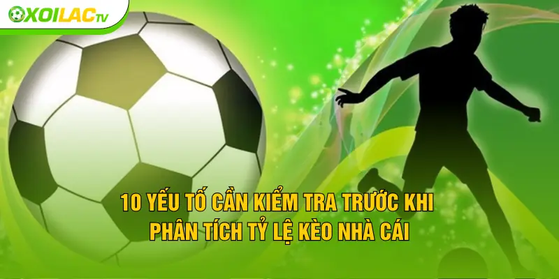 10 yếu tố cần kiểm tra trước khi phân tích tỷ lệ kèo nhà cái