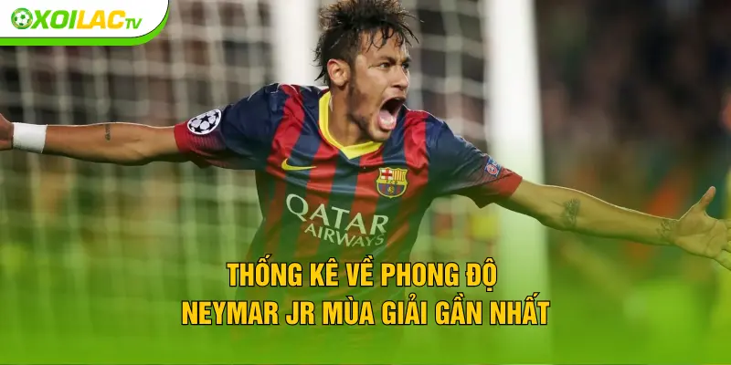 Thống kê về phong độ Neymar Jr mùa giải gần nhất